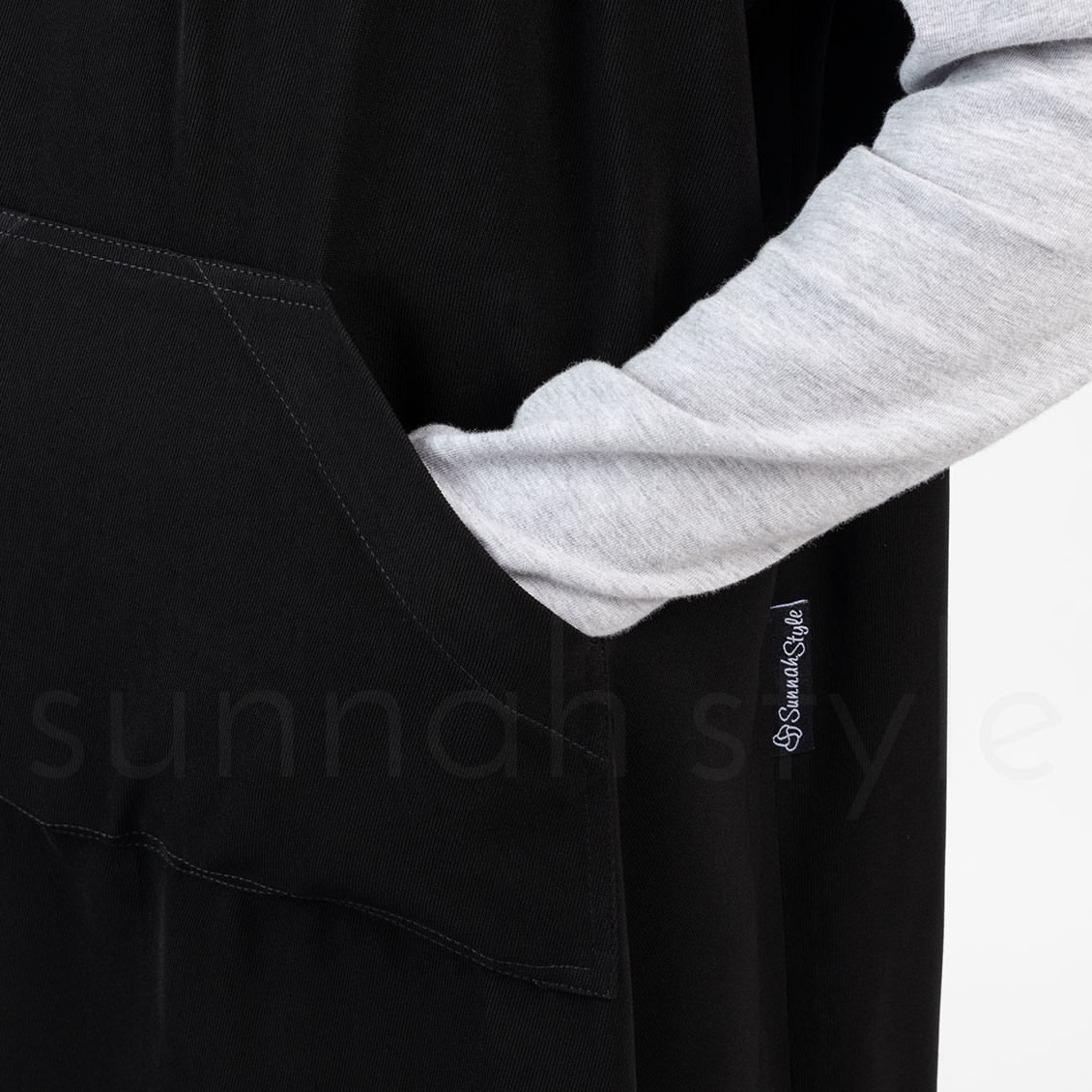 Sunnah Style Girls Essentials Sleeveless Abaya Black